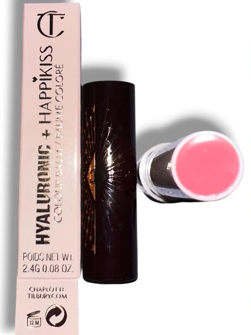 Charlotte Tilbury Hyaluronic Happikiss Colour Balm Crystal Happiness NIB